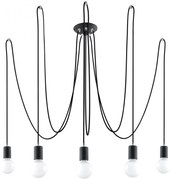 Loftowy żyrandol 5 kloszy E828 E1-W30