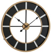 Zegar czarny loft COLORADO, Ø 60 cm