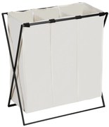 Kosz na pranie z trzema przegródkami, Trio, WENKO