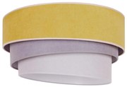 Duolla - Lampa sufitowa TRIO 1xE27/15W/230V pr. 45 cm żółto-szara-biała