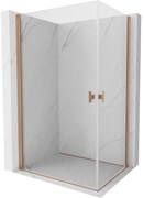 Mexen Mist-B Duo kabina prysznicowa uchylna 75 x 70 cm, transparent, miedź szczotkowana - 8A2-075-070-65-00