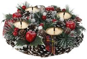 Wieniec adwentowy Pine, 27 x 8 cm