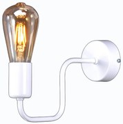 Biały industrialny kinkiet ścienny - S575 H1-T57