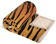 Bellatex Koc Korall micro pojedynczy Tygrys, 150 x 200 cm