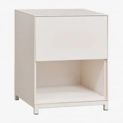 Zestaw 2 Szafek Nocnych 40x40 Cm Z Mdf Kivora Gardenia Biel - Sklum