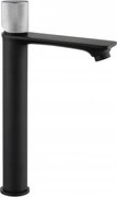 Mexen Royo One bateria umywalkowa wysoka, chrom/czarna - 72211-77