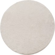 Dywan nowoczesny Helix jednobarwny kremowy 80 cm x 80 cm koło