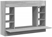 Minimalistyczne ścienne biurko szary dąb T0-W55