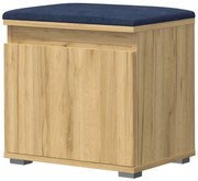 Minimalistyczna szafka na buty dąb craft + granat B6-R45