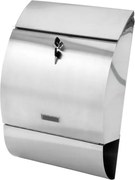 Skrzynka na listy ze stali nierdzewnej 33 x 48 x 17 cm