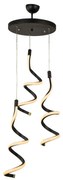 Czarna metalowa lampa wisząca LED ø 30 cm Hilton – Squid Lighting