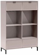 Witryna z lamelami w kolorze cashmere K4-F12