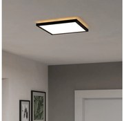 Eglo 901466-LED RGBW Ściemn. łaz. lampa ROVITO-Z 13,4W/230V 29x29cm IP44 czarny
