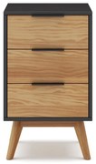 Szafka nocna z drewna sosnowego Lavis – Marckeric