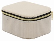 Pudełko na biżuterię, sztruks, 11,5 x 9,5 x 6 cm