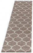 Dywan shaggy Salsa koniczyna beżowy 80 cm x 250 cm