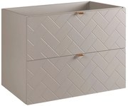 Kaszmirowa szafka pod umywalkę w jodełkę angielską 80 cm W4-E70