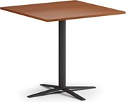 Stolik kawowy AURA, 60x60 cm, czarna podstawa, czereśnia