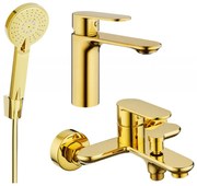 Mexen Milo R40 zestaw wannowy, złoty - 71303R40-50