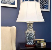 Elstead NIEBIESKI-HEX-TL - Lampa stołowa NIEBIESKI HEX 1xE27/60W/230V