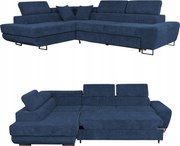 Narożnik rogówka rozkładany f spania Savio lewy Family meble granat sztruks