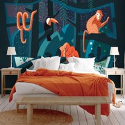 Fototapeta - Nocne życie, grafika (196x136 cm)