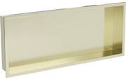 Mexen X-Wall-R półka wnękowa z kołnierzem 75 x 30 cm, złota szczotkowana - 1950753010