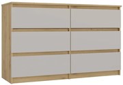 Komoda z szufladami kaszmir + dąb artisan G0-R48
