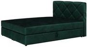Zielone tapicerowane welurem łóżko z pojemnikiem 4 rozmiary Z6-P73
