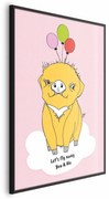 Plakat Podniebna świnka 21x30 cm z ramą czarną bez marginesu ARTGEIST B