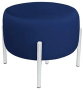 Pufa WILFRED MG VELVET granatowa/biała ATOS