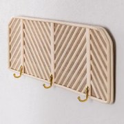 Wieszak Ścienny Merki Z Rattanu I Drewna Natural - Sklum