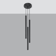 Lampa wisząca PASTELO 3P czarna SOLLUX  LIGHTING