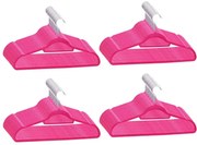 Komplet różowy wieszaków 100szt A0-E98