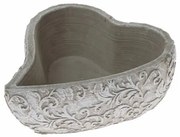 Betonowa doniczka serce Orient, 16 x 6 x 18 cm
