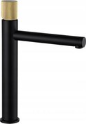 Mexen Elba One bateria umywalkowa wysoka, czarna/złota - 74111-75