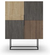 Brązowa szafka w dekorze dębu 100x130 cm Titan – Marckeric