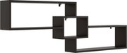 Czarna minimalistyczna półka wisząca K3-T88