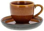 Ceramiczna filiżanka na espresso w bursztynowym kolorze 70 ml Gastro Black/Amber – Bitz