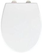 Biała deska sedesowa ze stali nierdzewnej Wenko Vorno