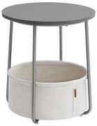 Stolik pomocniczy NOIRA szary/biały