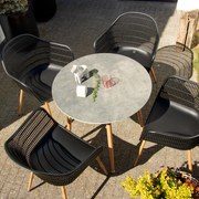 Zestaw mebli ogrodowych Igor czarny PATIO