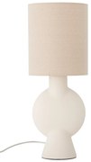 Beżowa lampa stołowa z tekstylnym kloszem (wysokość 54,5 cm) Sergio – Bloomingville