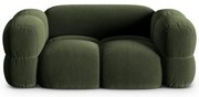 Zielona aksamitna sofa 180 cm Loretto – Cosmopolitan Design