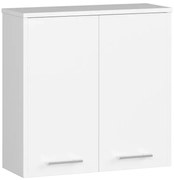 Biała wisząca szafka łazienkowa z półkami A3-N93