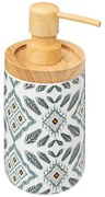 Dozownik do mydła HAPACHE, etniczny wzór, Ø 7,7 cm
