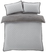 Szara pościel dwuosobowa z materiału sherpa 200x200 cm Cosy Nori – Catherine Lansfield