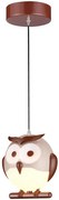 Wisząca lampa dziecięca w kształcie sowy - 3X N45 K3-D31