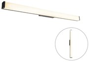 Nowoczesna lampa ścienna do łazienki czarna 92 cm IP44 - Cascada Nowoczesny Oswietlenie wewnetrzne