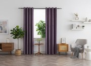 Zasłona zaciemniająca DUNES VELVET 140x250 cm, fioletowy Zawieszanie: Taśma z wiązaniami
